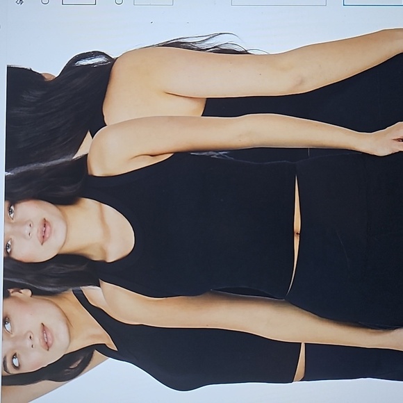 NWT 90 Degree by Reflex 3 pack Seamless Crop Tops. Satellite, White & Black XL - Picture 8 of 13